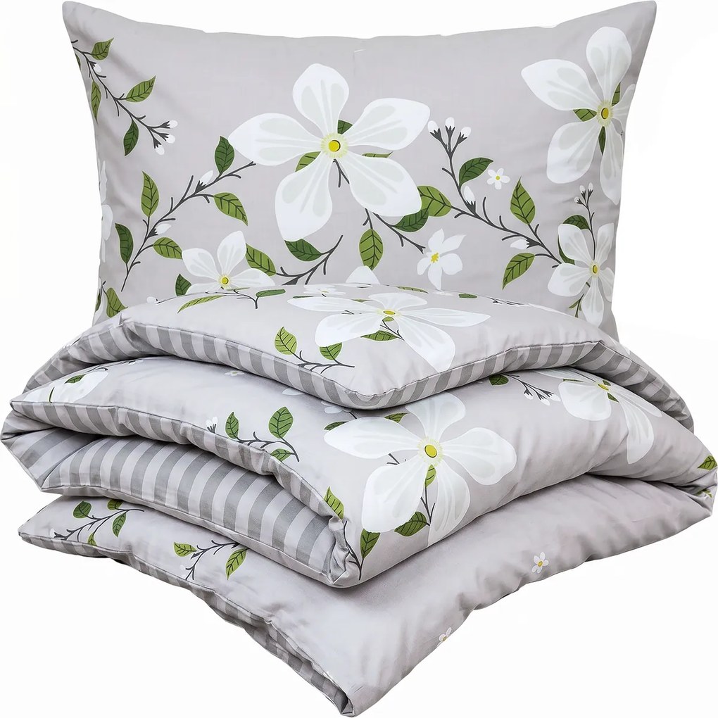 Lenjerie bumbac 4Home Jasmine Love, 160 x 200 cm, 70 x 80 cm