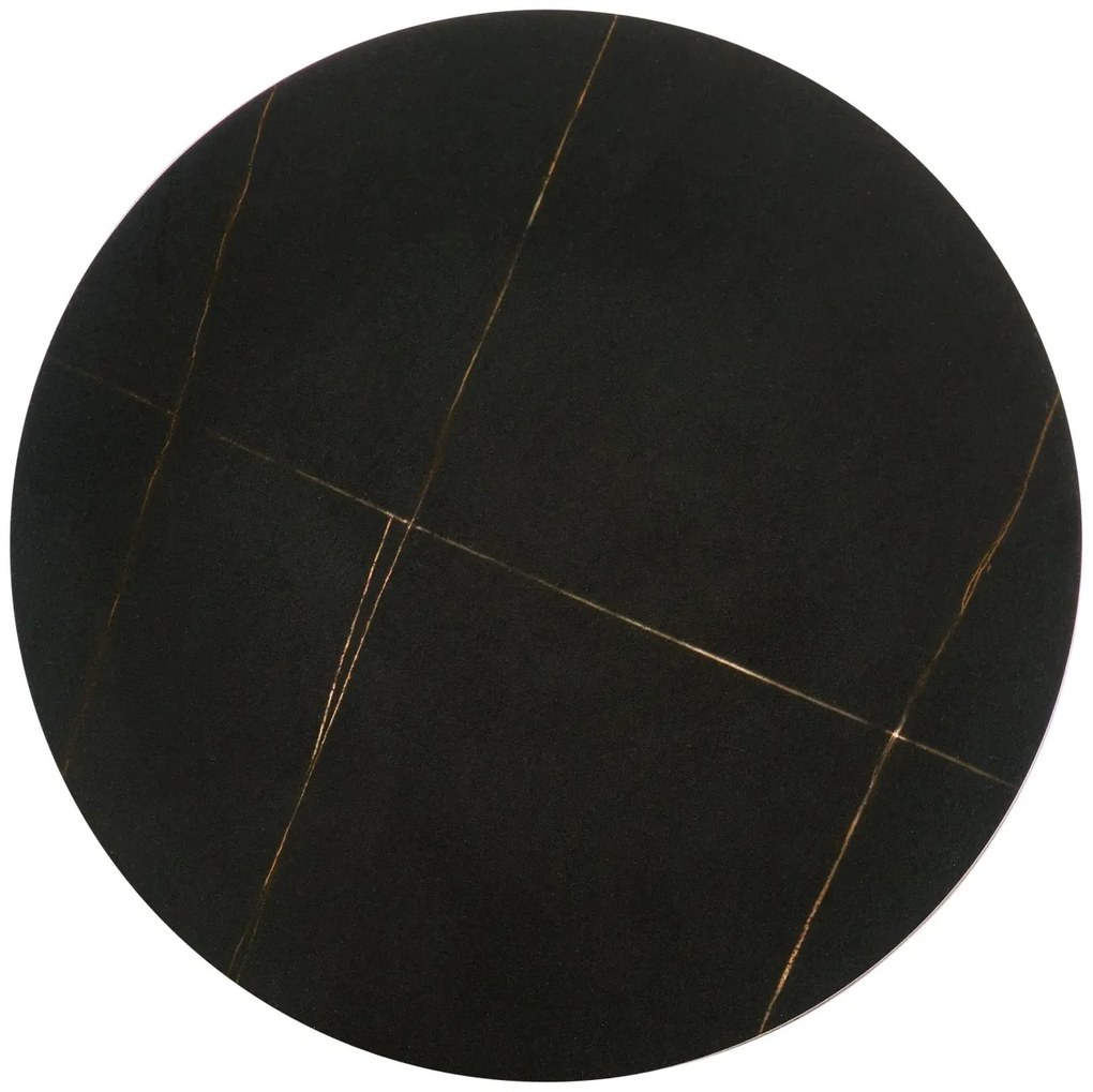 Masa de cafea Verde marmura neagra/negru ø40/h52 cm