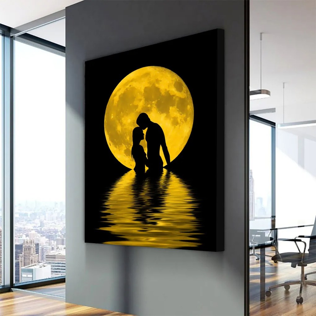 Tablou Canvas - Iubire sub luna 40 x 60 cm