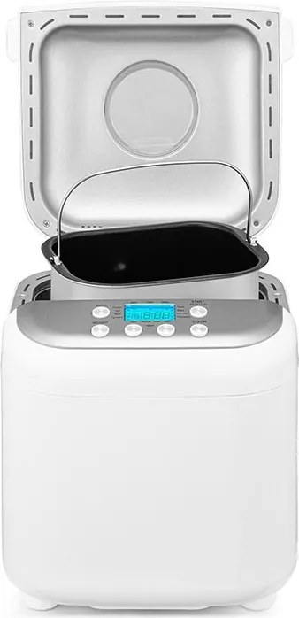 La mâna a doua: Masina de facut paine Crown CBM-6511, 600W, 1L, 19 programe, Timer, Afisaj LCD, Memorie, Alb