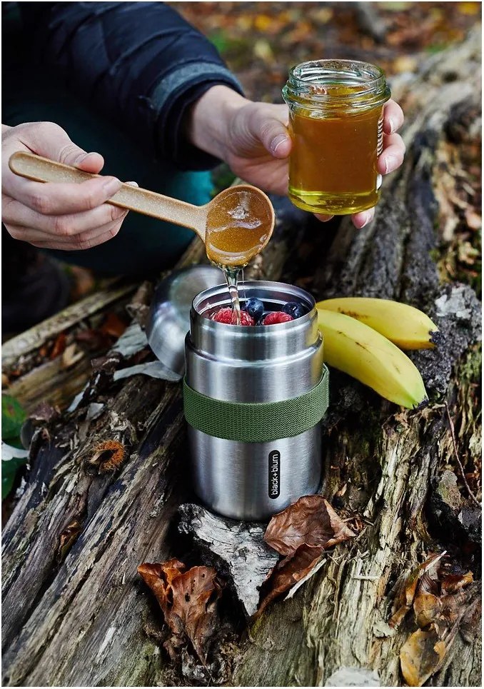 Termos argintiu pentru mâncare din oțel inoxidabil 400 ml – Black + Blum