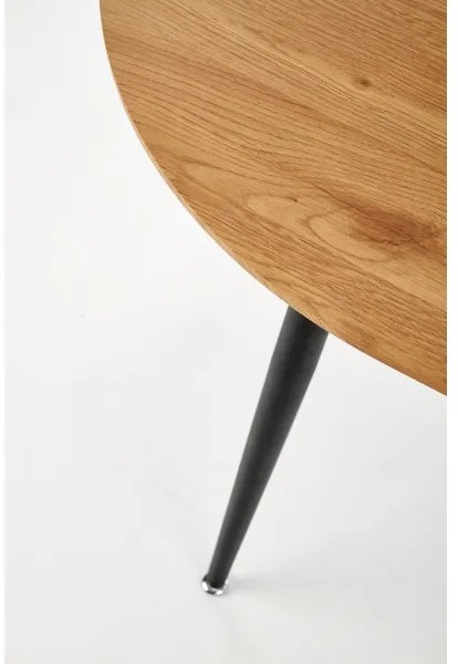 Masă de dining BALNOR, stejar/negru