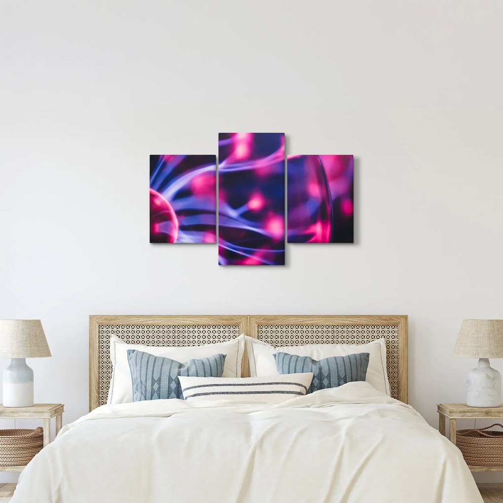 Tablou abstract mov (90x60 cm)
