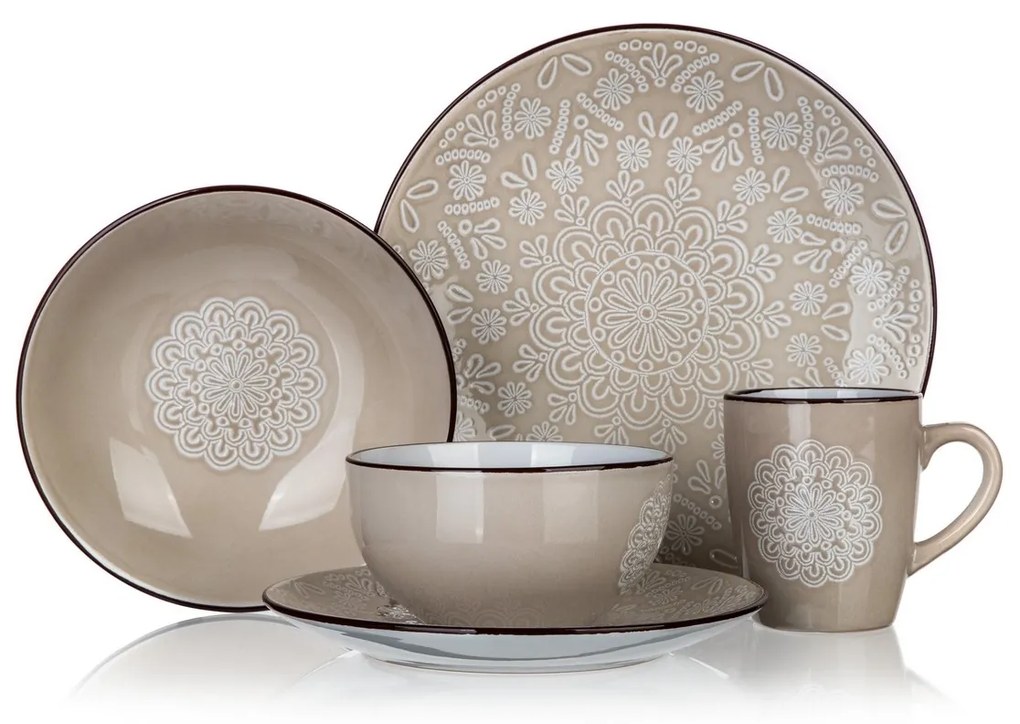 Set de farfurii adânci Banquet Shape  20,4 cm, 6 buc.