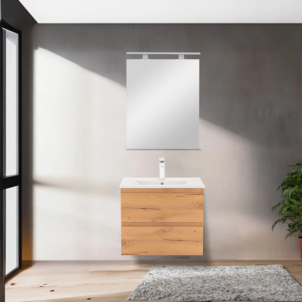 Mobilier complet de baie Vario Forte 60 stejar-stejar