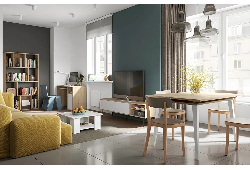 Bibliotecă în decor stejar 98x181 cm Toronto - TemaHome