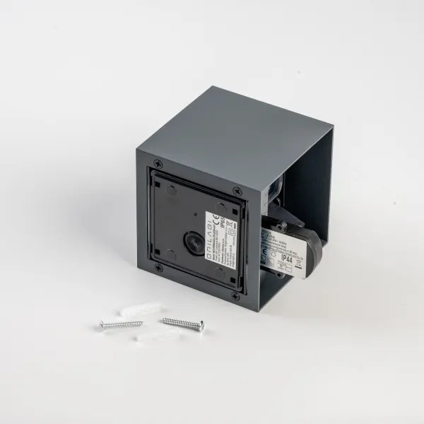 BRILAGI - Aplică LED de exterior cu senzor CUBE LED/6W/230V antracit