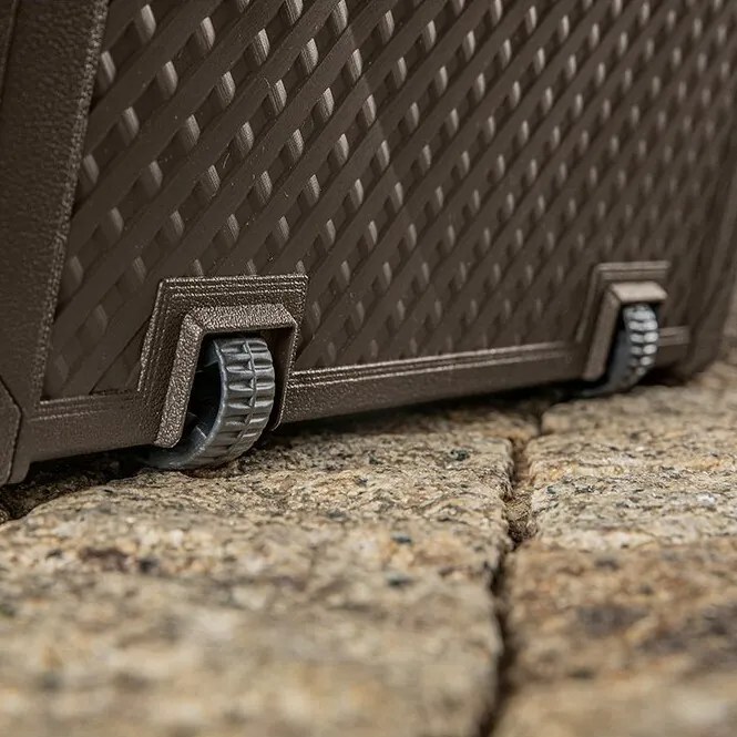 Cutie de depozitare Keter Garden Emily maro, 280 l, 118 x 58 x 45 cm