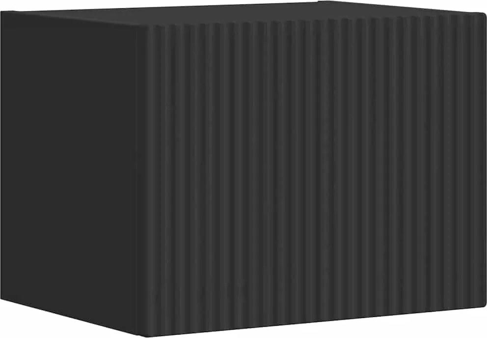 vidaXL Dulap TV de perete Negru 60 x 31 x 29.5 cm Lemn compozit