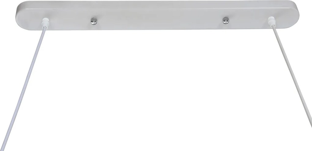 Lustră suspendată din lemn, maro deschis, 30 x 80 x 10 cm, „Gerberoy”