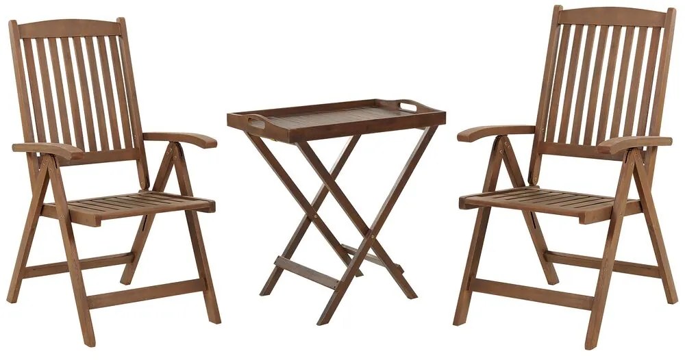 Set mobilier de grădină Amali (lemn închis). 1077448