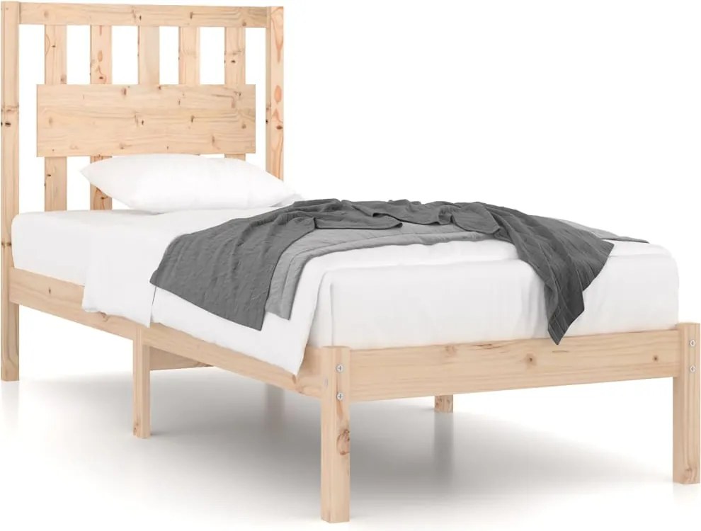 vidaXL Cadru de pat, 90x200 cm, lemn masiv de pin
