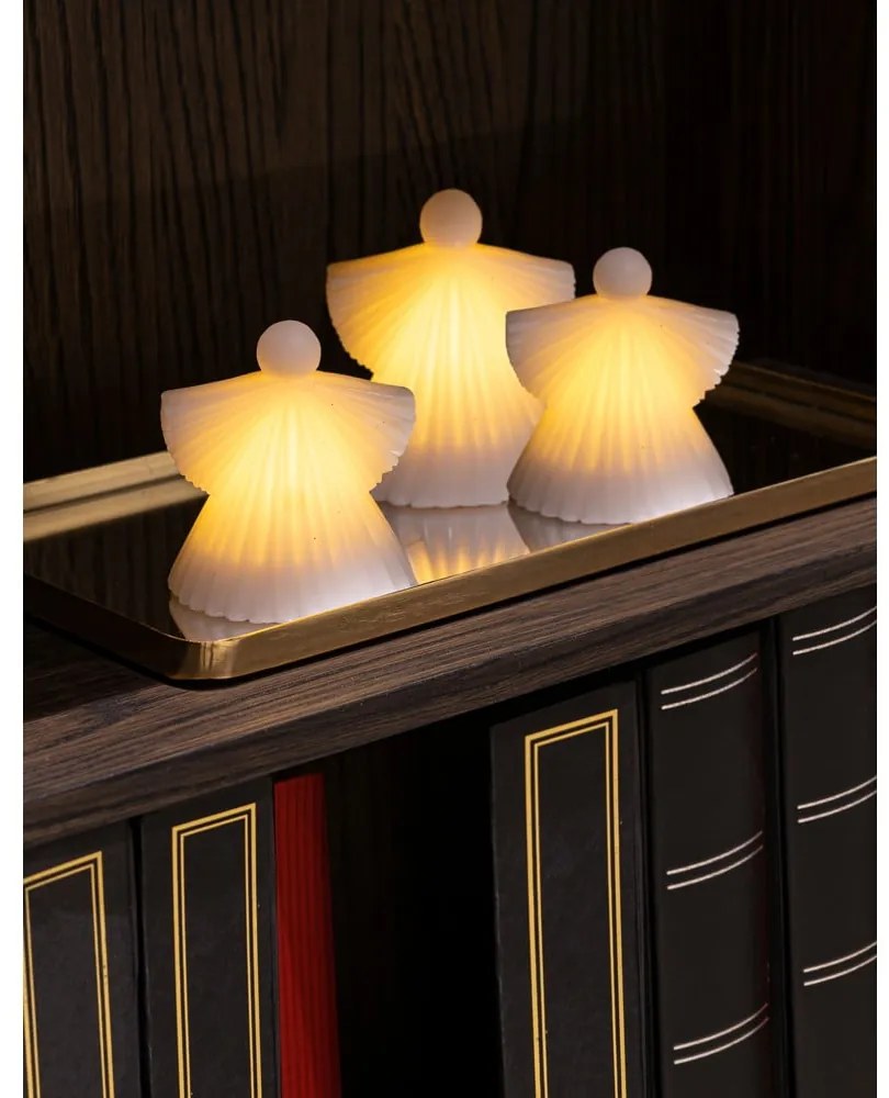 Decorațiuni luminoase albe 2 buc. ø 9 cm Asta – Sirius