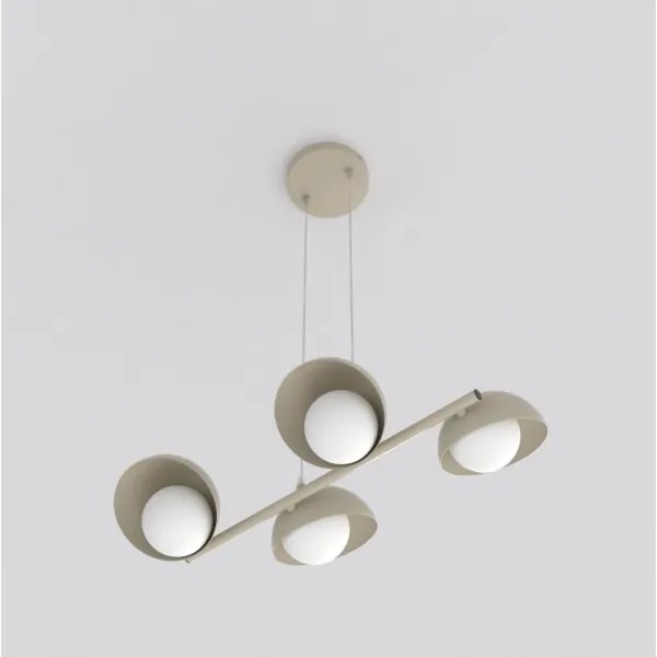Lustră pe cablu BOOM 4xG9/8W/230V bej