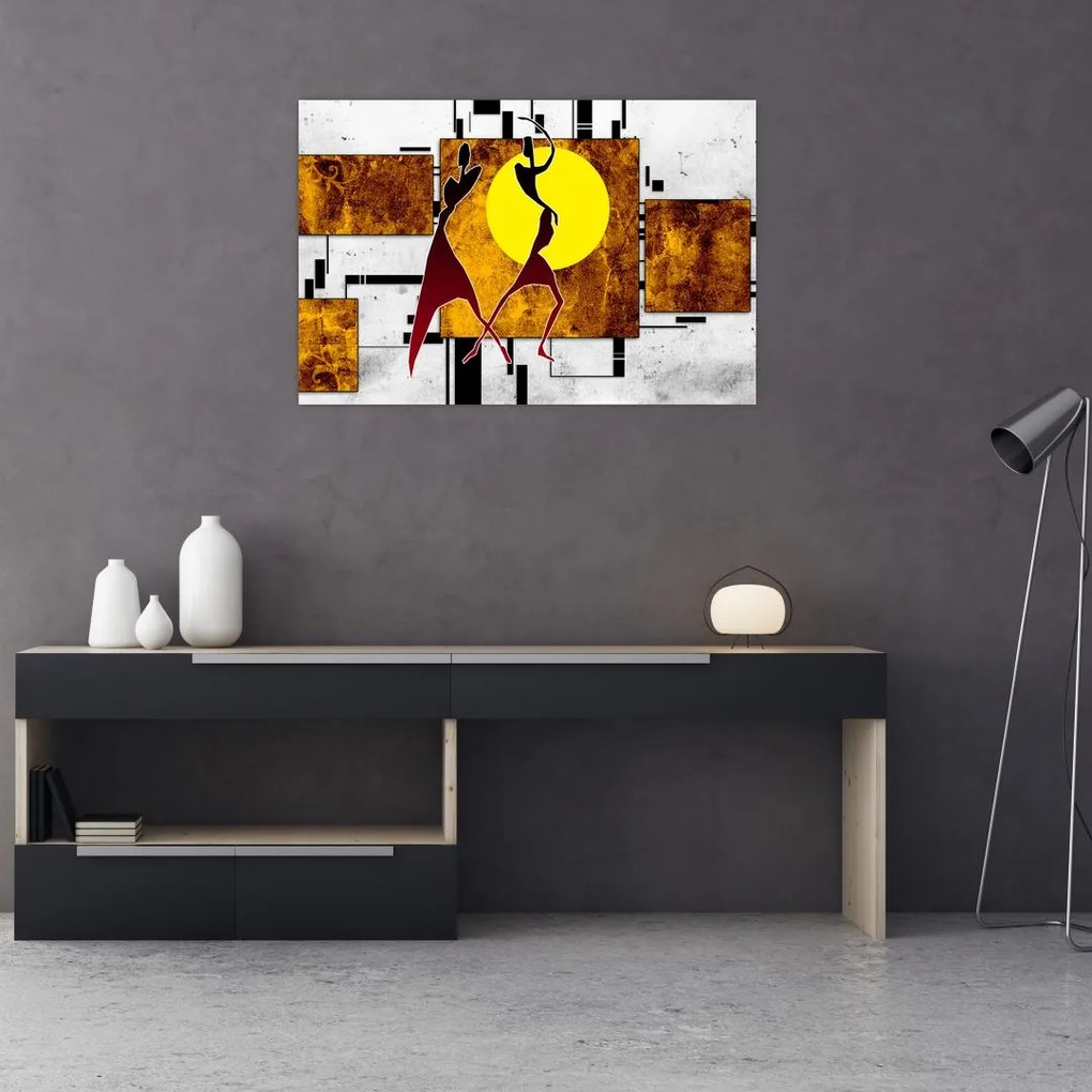 Tablou cu pictură epochală străveche (90x60 cm)