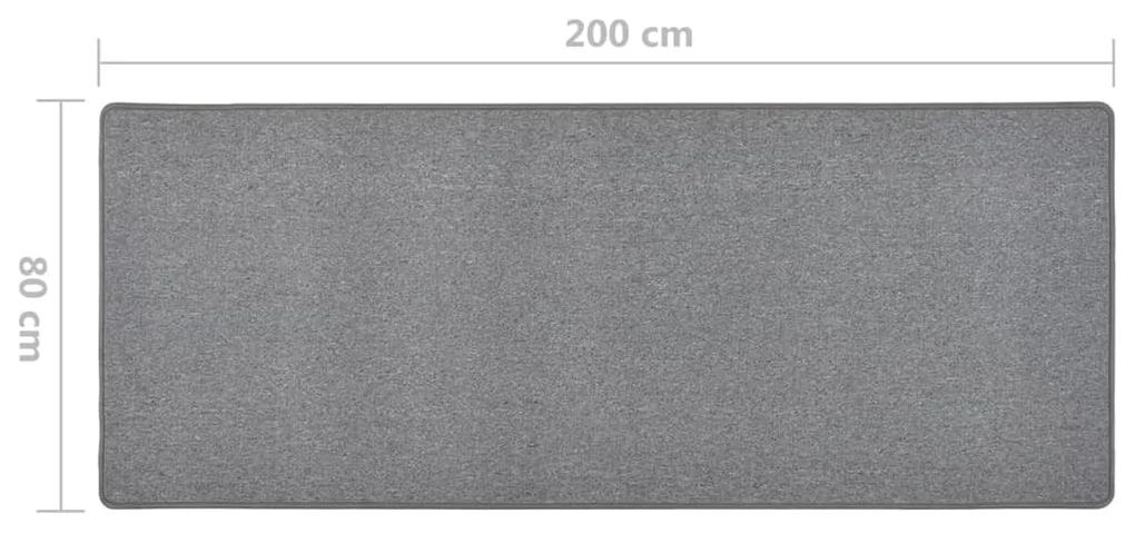 Covor traversa, gri inchis, 80x200 cm Morke gra, 80 x 200 cm
