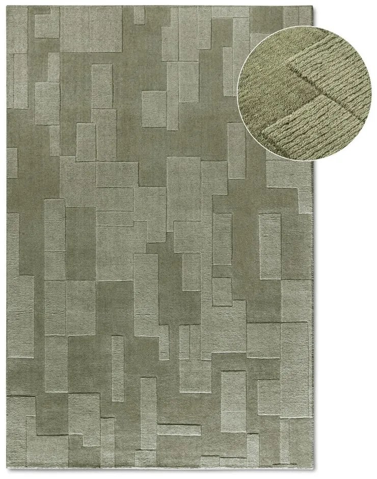 Covor verde țesut manual din lână 160x230 cm Wilhelmine – Villeroy&amp;Boch
