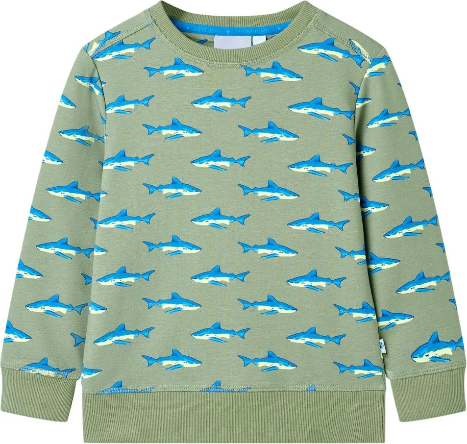 vidaXL Bluzon pentru copii, kaki deschis, 140