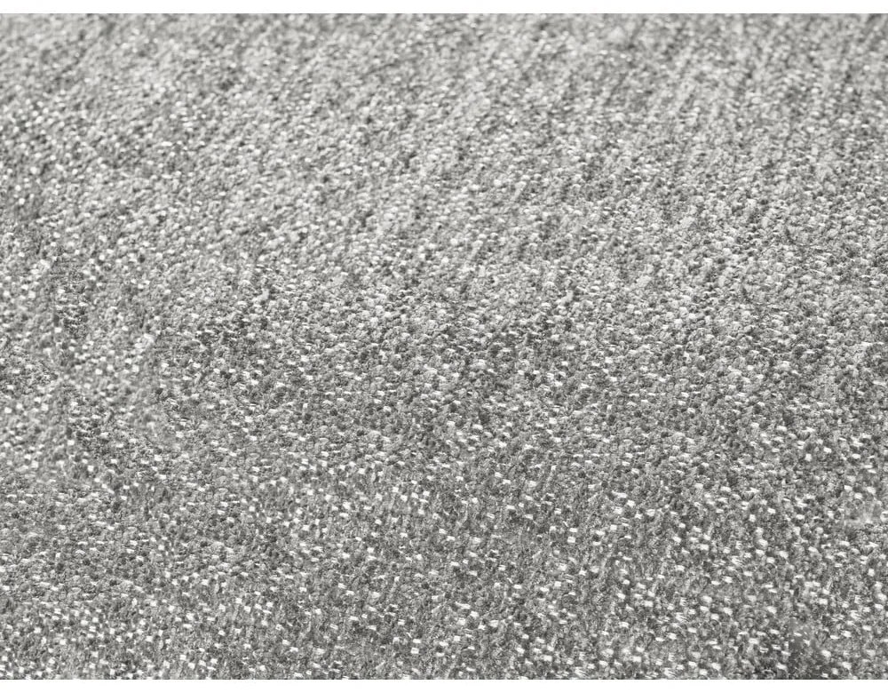 Canapea gri deschis cu tapițerie din chenille 278 cm Everest – Bobochic Paris