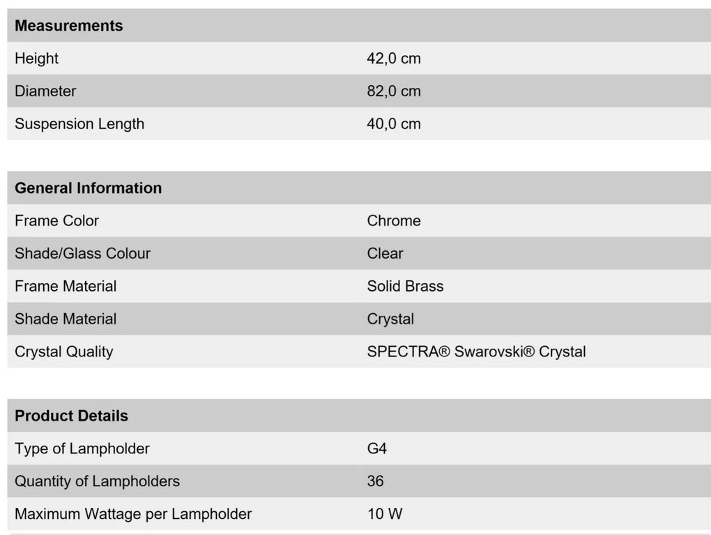 Lustra cristal Swarovski Spectra design modern de lux GALAXY Oval 36L crom