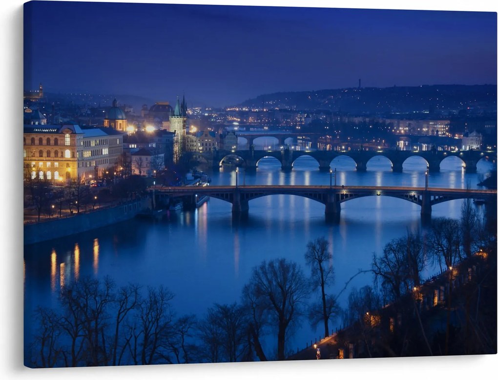 Tablou cu podurile din Praga (70x50 cm)