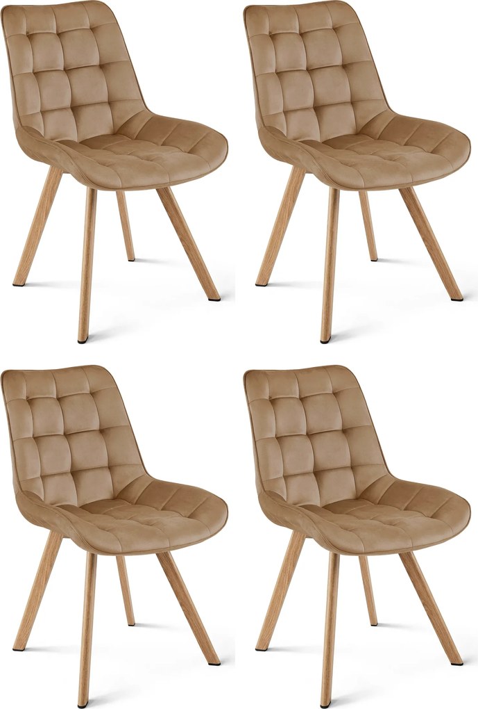 Scaun de masa SORIA VELVET, maro