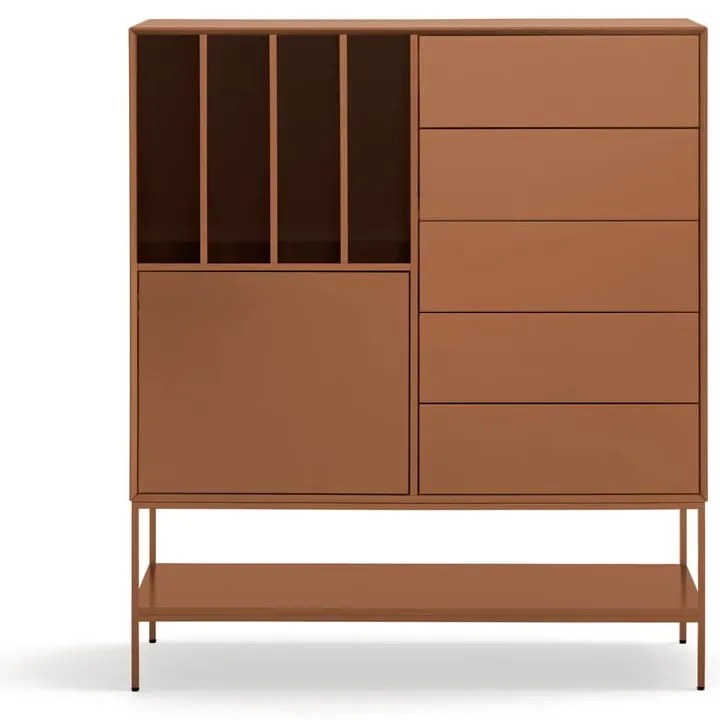 Dulap cărămiziu 120x140x45 cm Platt – Teulat