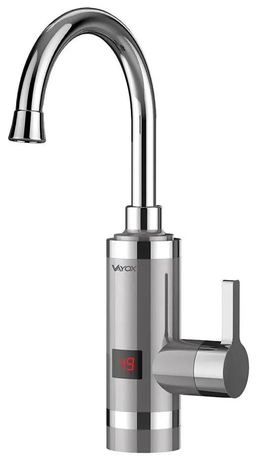 Instant de apă caldă cu afișaj LED 3000W/230V IPX4 oțel inoxidabil