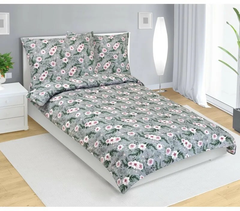 Bellatex Lenjerie de pat din bumbac Trandafiri, 140 x 220 cm, 70 x 90 cm