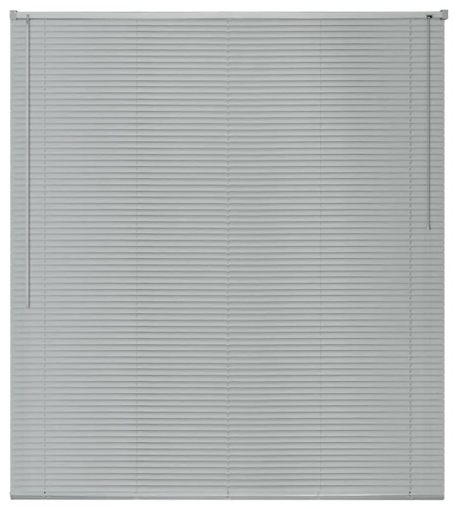 Jaluzele din aluminiu 140 x 220 cm argintiu Argintiu, 140 x 220 cm