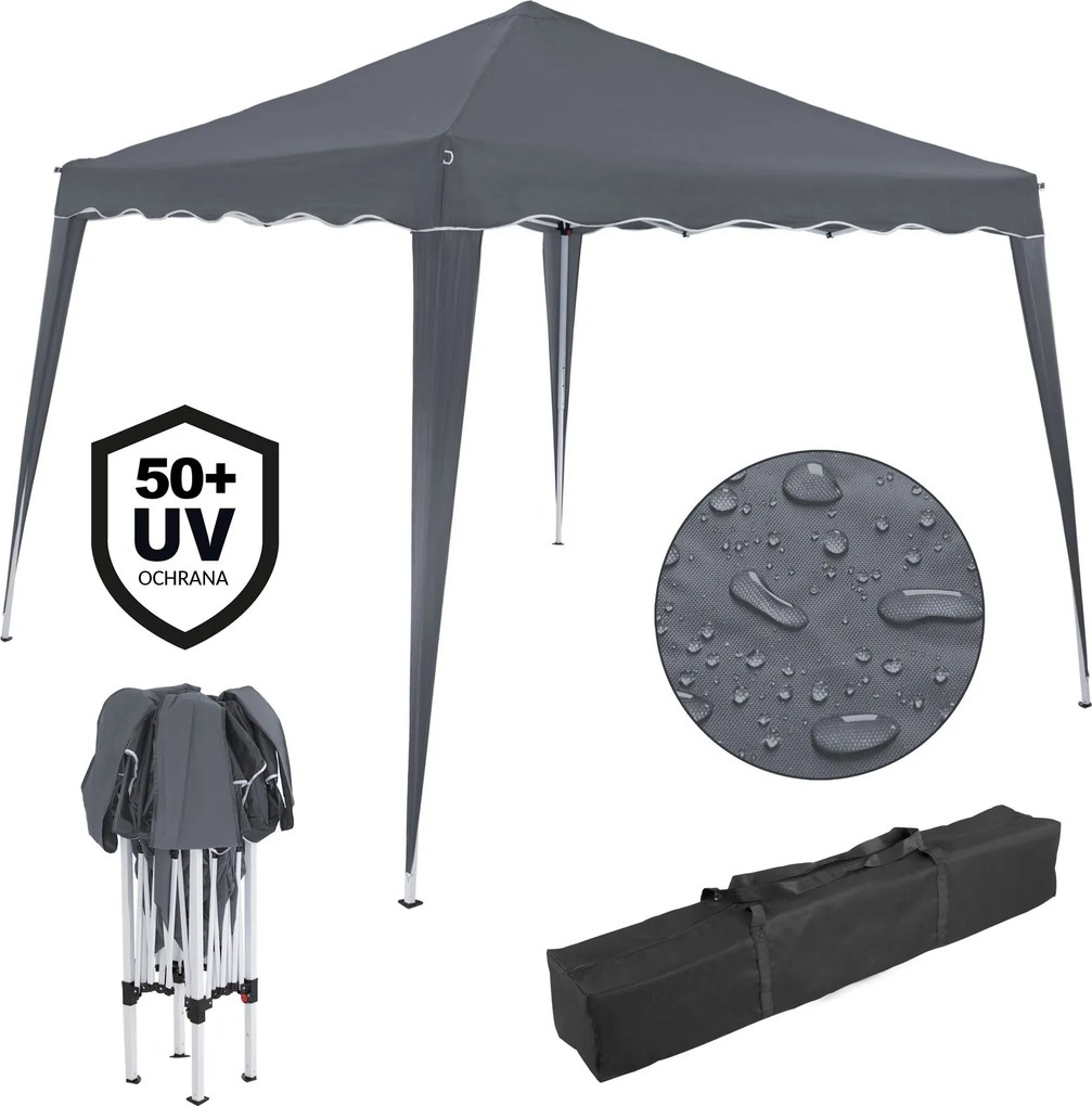 Cort de petrecere / pavilion CAPRI, 3x3m, antracit Casaria