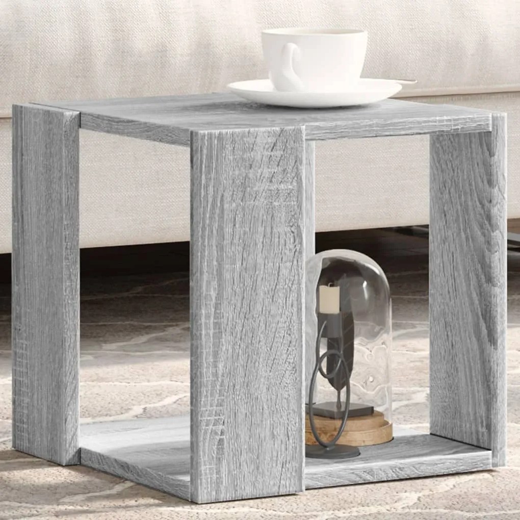 vidaXL Măsuță de cafea, gri sonoma, 32x32x30 cm, lemn prelucrat