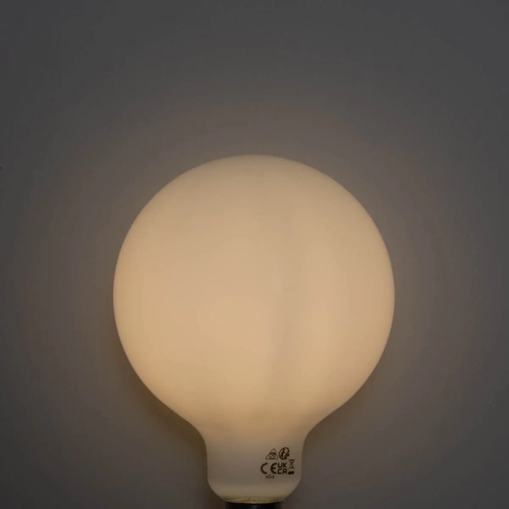 Set 5 becuri Bec LED cu 3 trepte de intensitate reglabilă E27 Opal G125 4W 450lm 3000K