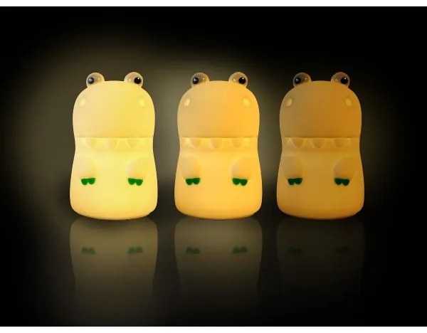 Lampă LED RGB tactilă reîncărcabilă dimabilă pentru copii MegaLight DIGGY DINO LED/5V