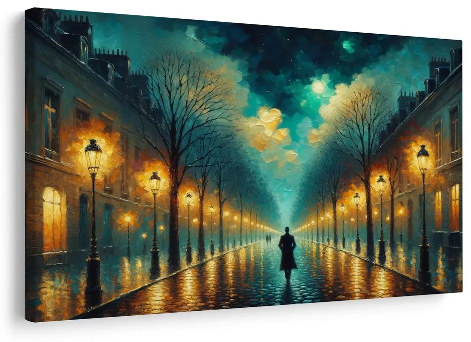 Tablou plimbare nocturnă sub stele