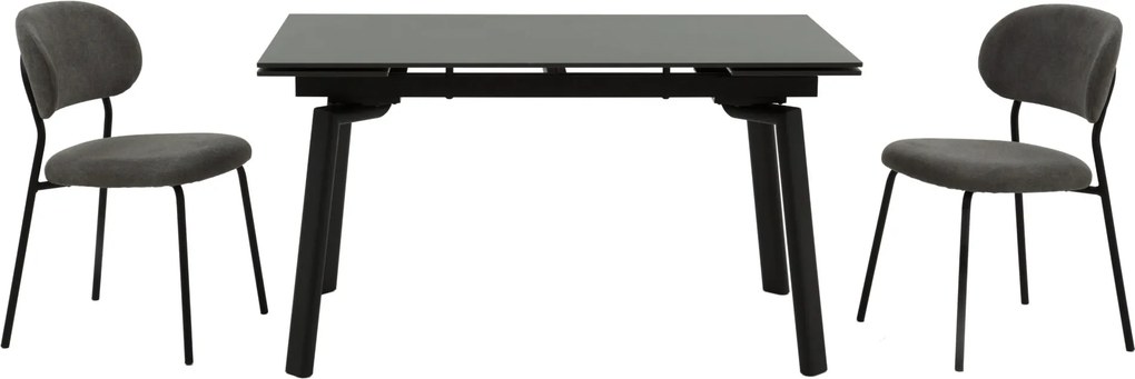 Masă ceramică Sonic Brown, 140 cm/80 cm și 2 extensii 30 cm