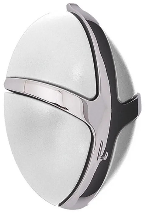 Cârlig alb/argintiu lucios de montat pe perete din plastic Tick – Spinder Design