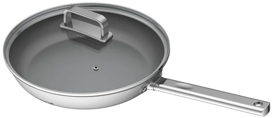 G21 tigaie Magic Gourmet cu capac, oțel inoxidabil - 28 cm