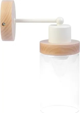 Lampă de perete WOODNEST 1xE27/15W/230V pin/crem
