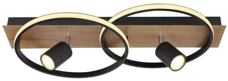 Plafoniera LED design indistrial Danny 62x32cm