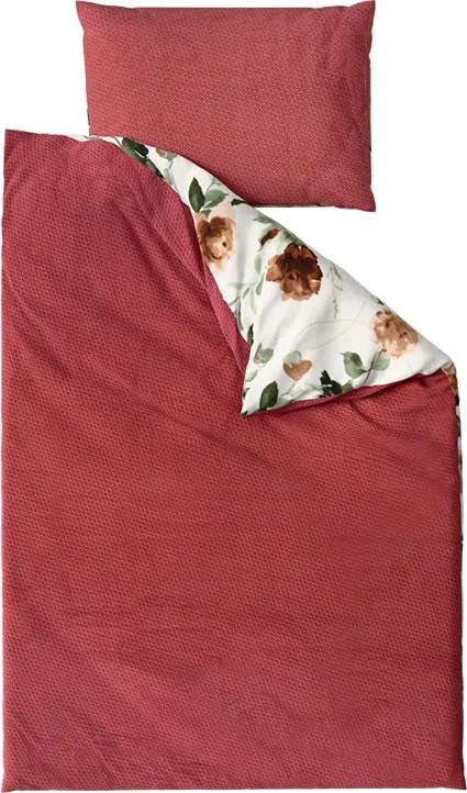 Lenjerie de pat dubla DUO SENSE ROSALIA cu model + fata de perna 40x50 cm GRATUIT Dimensiune lenjerie de pat: 70 x 90 cm | 140 x 200 cm