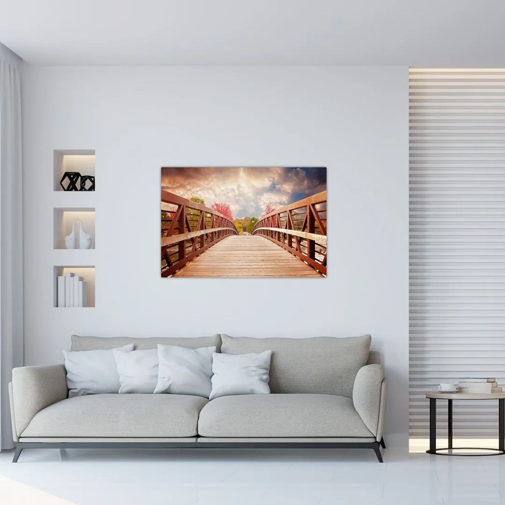 Tablou - pod din lemn (90x60 cm)