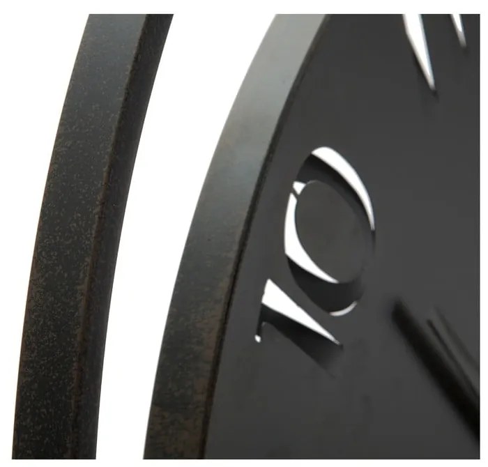 Ceas de perete Mauro Ferretti Circle, ⌀ 60 cm, negru