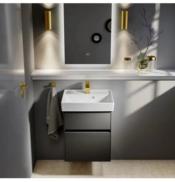 Lavoar pe mobilier, Villeroy&Boch Collaro, material TitanCeram, 50x40cm, Alb Alpin, 43345001