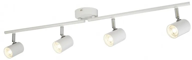 Lustra LED cu 4 spoturi directionabile Rollo alba 3174WH SRT