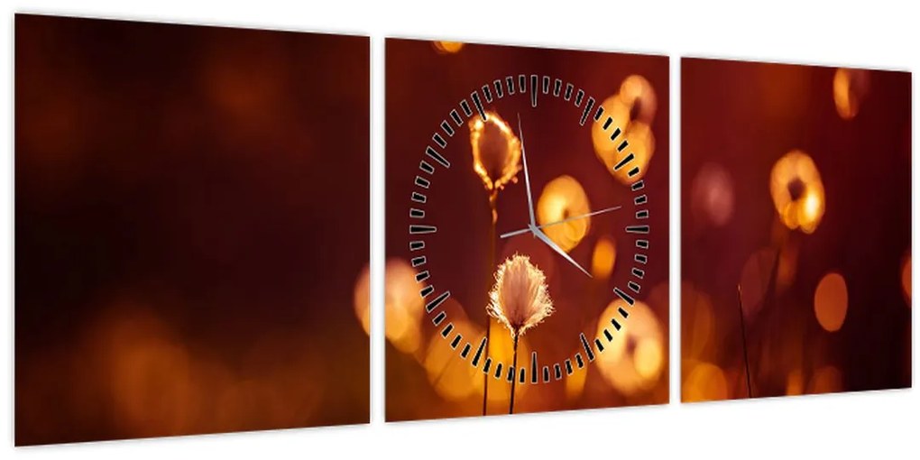 Tablou - Dimineața (cu ceas) (90x30 cm)