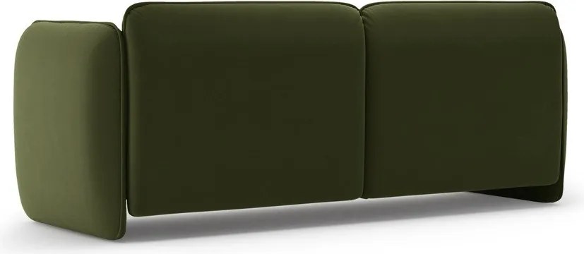 Canapea verde cu tapițerie din catifea 204 cm Georgia – Micadoni
