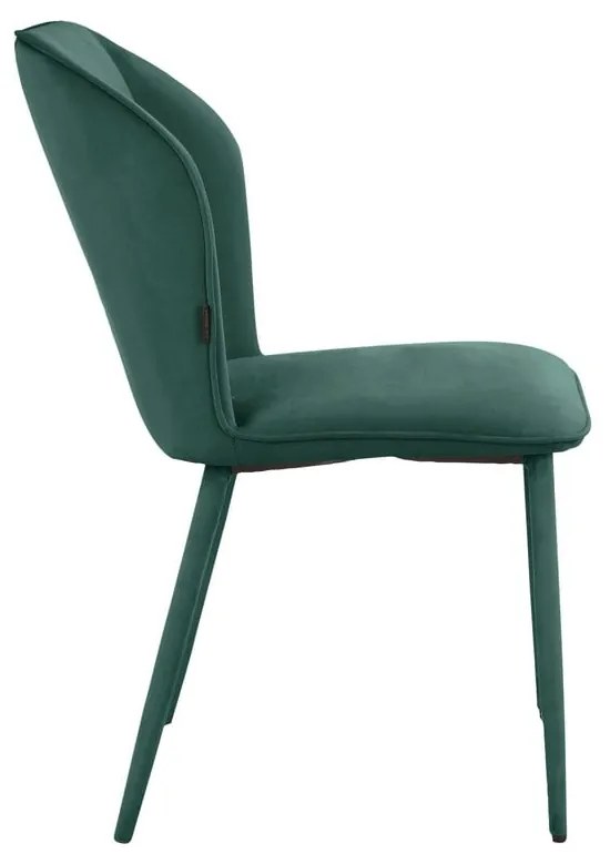 Scaune de dining verde 2 buc. din catifea Wilma – Støraa