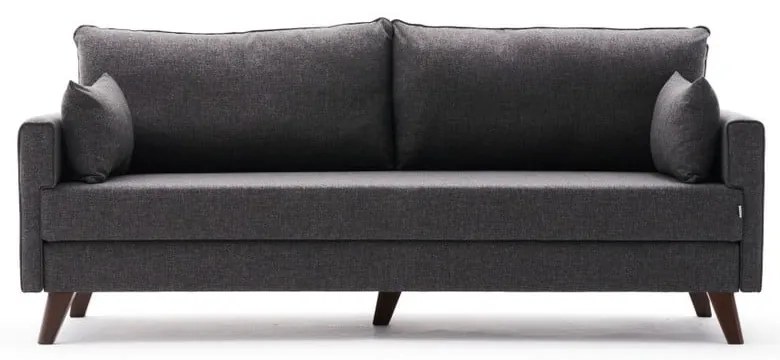 Canapea gri antracit extensibilă 208 cm Bella – Balcab Home
