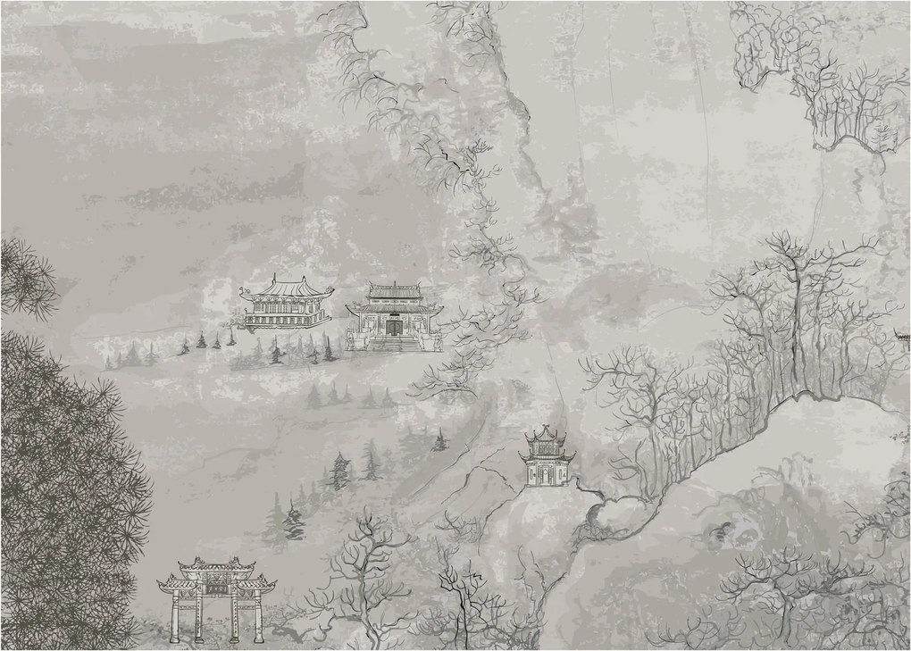 Tablou - Peisaj chinezesc (70x50 cm)